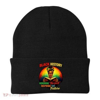 Melanin Honoring Past Inspiring Pride Book Black History Beanie