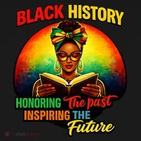 Melanin Honoring Past Inspiring Pride Book Black History Coaster thumb 2