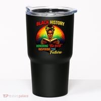 Melanin Honoring Past Inspiring Pride Book Black History Tumbler thumb 0
