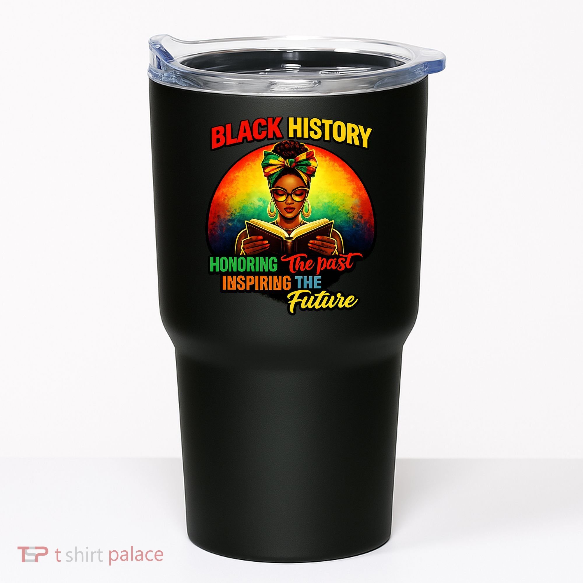 Melanin Honoring Past Inspiring Pride Book Black History Tumbler