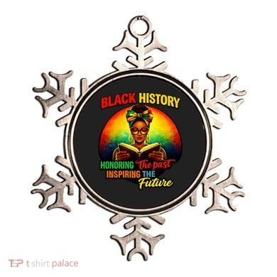Melanin Honoring Past Inspiring Pride Book Black History Ornament