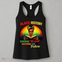Melanin Honoring Past Inspiring Pride Book Black History Women's Tank Top thumb 3