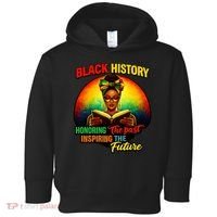 Melanin Honoring Past Inspiring Pride Book Black History Toddler Hoodie thumb 0