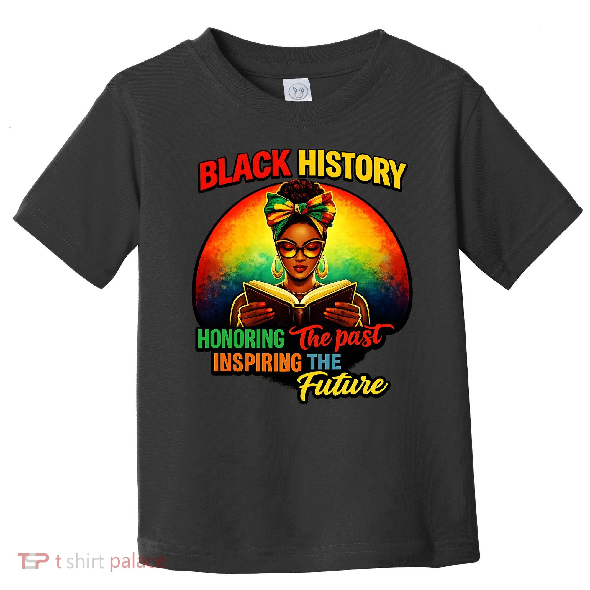 Melanin Honoring Past Inspiring Pride Book Black History Toddler T-Shirt