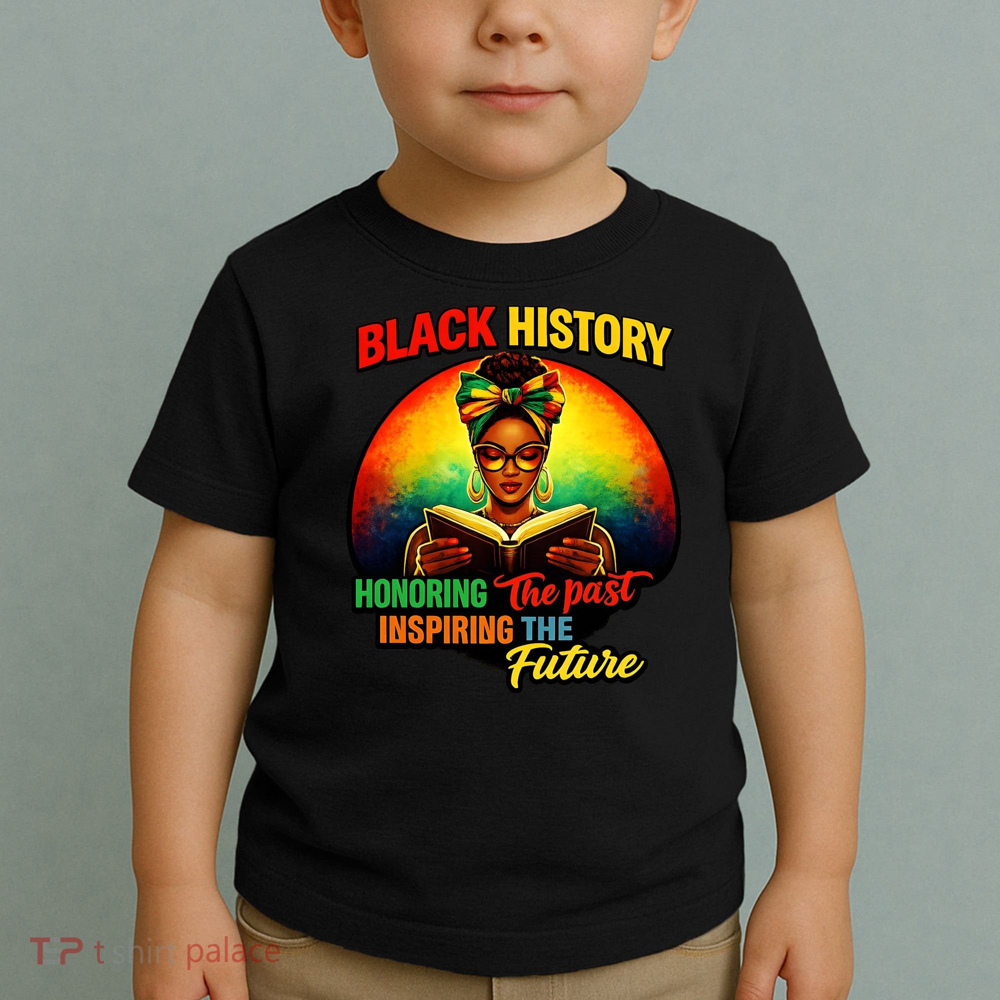 Melanin Honoring Past Inspiring Pride Book Black History Toddler T-Shirt