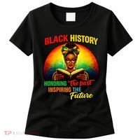 Melanin Honoring Past Inspiring Pride Book Black History Women's T-Shirt thumb 0