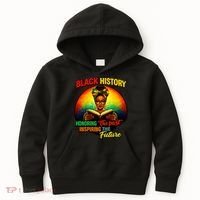 Melanin Honoring Past Inspiring Pride Book Black History Kids Hoodie thumb 0
