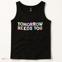 Mental Health Quote Tomorrow Needs You Tank Top thumb 2