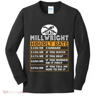 Millwright Hourly Rate Job Matching Millwright Kids Long Sleeve Shirt thumb 0