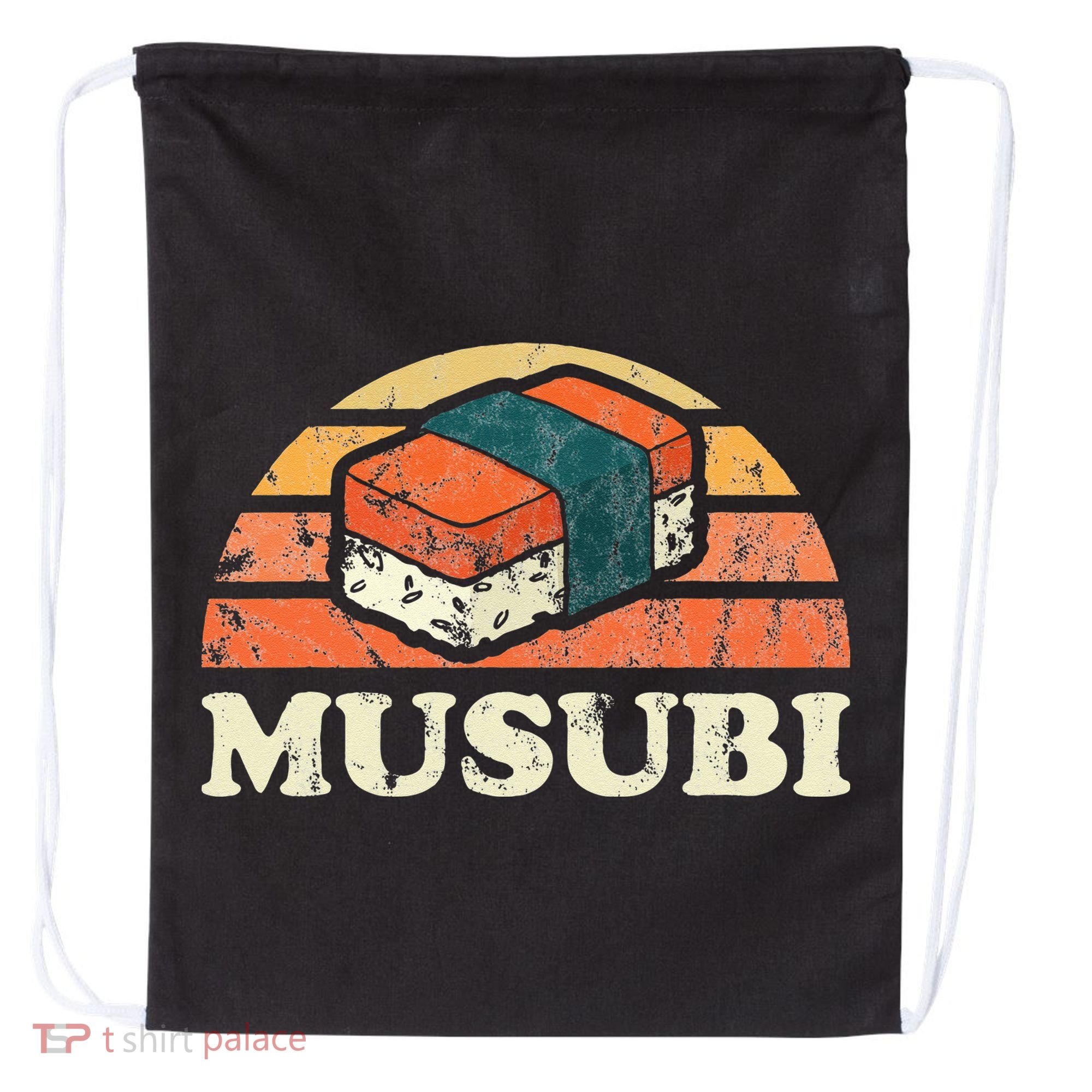 Musubi Hawaii Retro Style Drawstring Bag