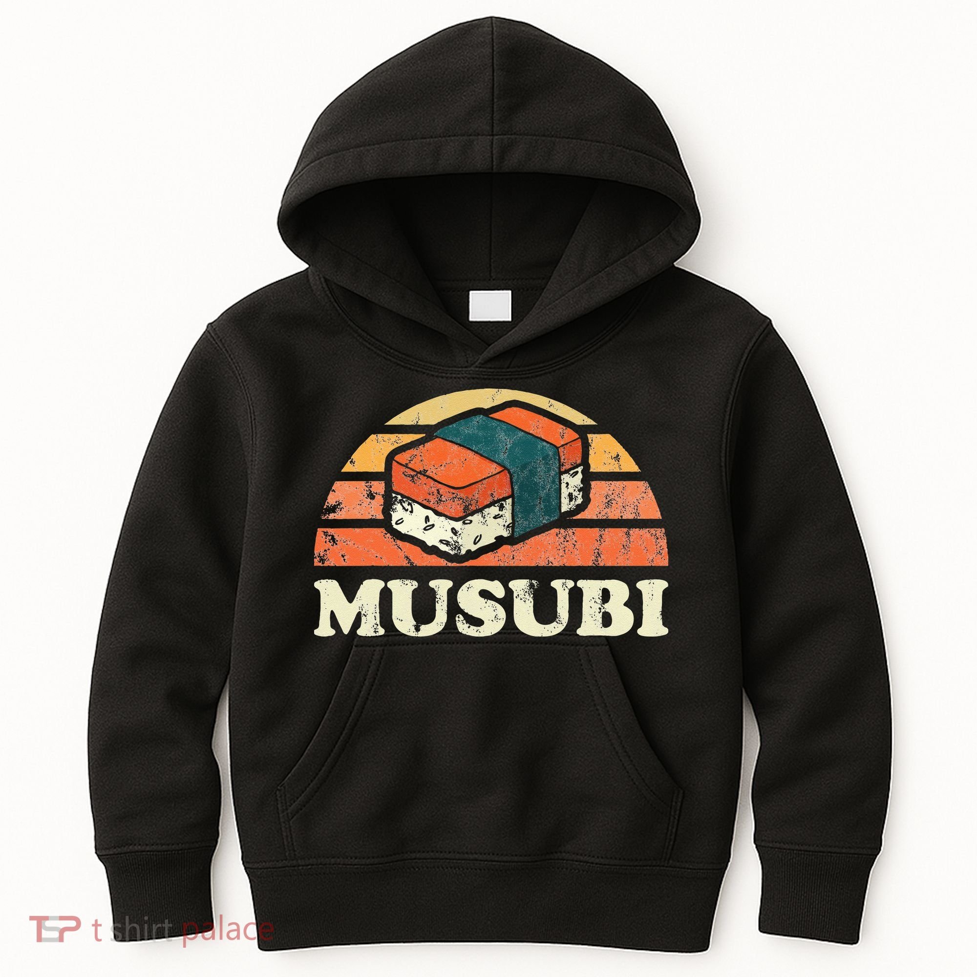 Musubi Hawaii Retro Style Kids Hoodie