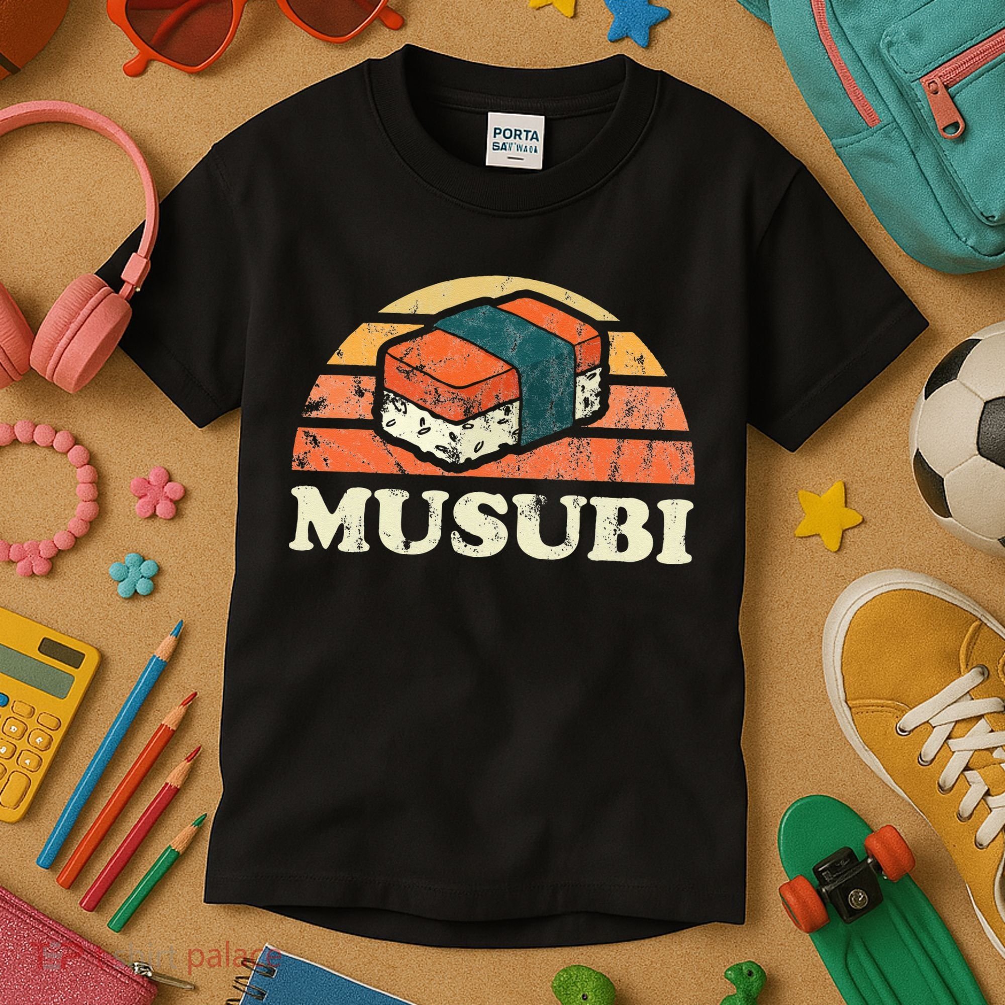 Musubi Hawaii Retro Style Kids T-Shirt