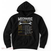 Mechanic Hourly Rate Car Mechatronics Engineer Profession Car Gift Hoodie thumb 0