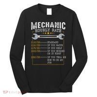 Mechanic Hourly Rate Car Mechatronics Engineer Profession Car Gift Long Sleeve Shirt thumb 0