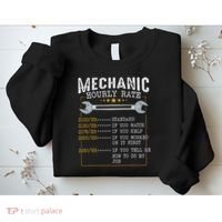 Mechanic Hourly Rate Car Mechatronics Engineer Profession Car Gift Sweatshirt thumb 2