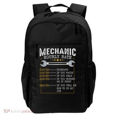 Mechanic Hourly Rate Car Mechatronics Engineer Profession Car Gift Backpack