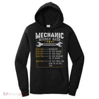 Mechanic Hourly Rate Car Mechatronics Engineer Profession Car Gift Women's Hoodie thumb 0