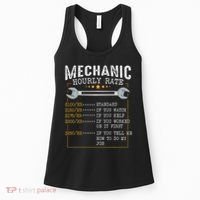 Mechanic Hourly Rate Car Mechatronics Engineer Profession Car Gift Women's Tank Top thumb 0