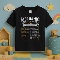 Mechanic Hourly Rate Car Mechatronics Engineer Profession Car Gift Toddler T-Shirt thumb 3