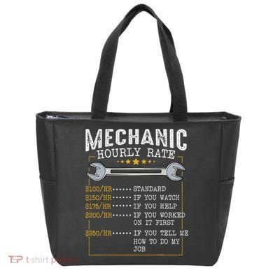 Mechanic Hourly Rate Car Mechatronics Engineer Profession Car Gift Tote Bag
