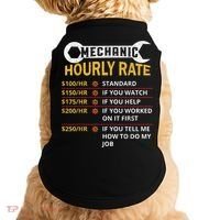 Mechanic Hourly Rate For Mechanic And Car Lover Doggie Tank thumb 0