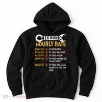 Mechanic Hourly Rate For Mechanic And Car Lover Hoodie thumb 0
