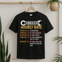 Mechanic Hourly Rate For Mechanic And Car Lover T-Shirt thumb 2