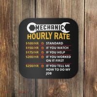 Mechanic Hourly Rate For Mechanic And Car Lover Coaster thumb 0