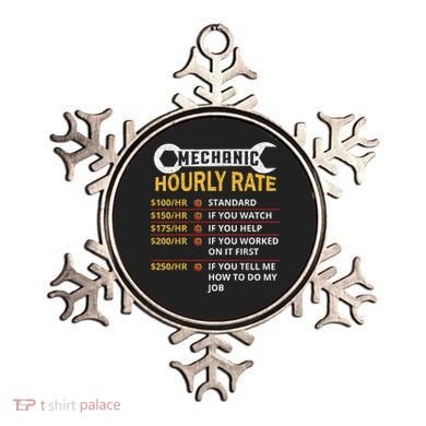 Mechanic Hourly Rate For Mechanic And Car Lover Ornament
