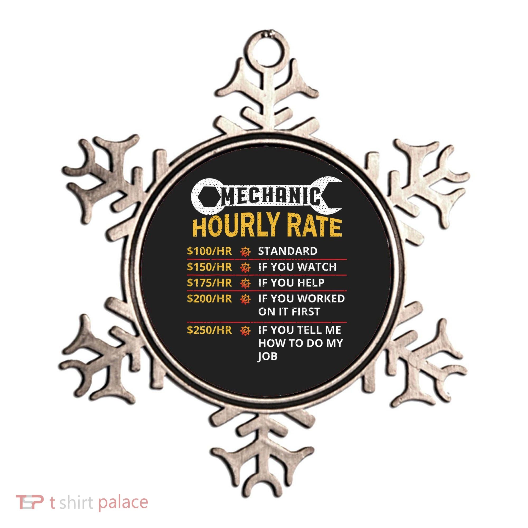 Mechanic Hourly Rate For Mechanic And Car Lover Ornament