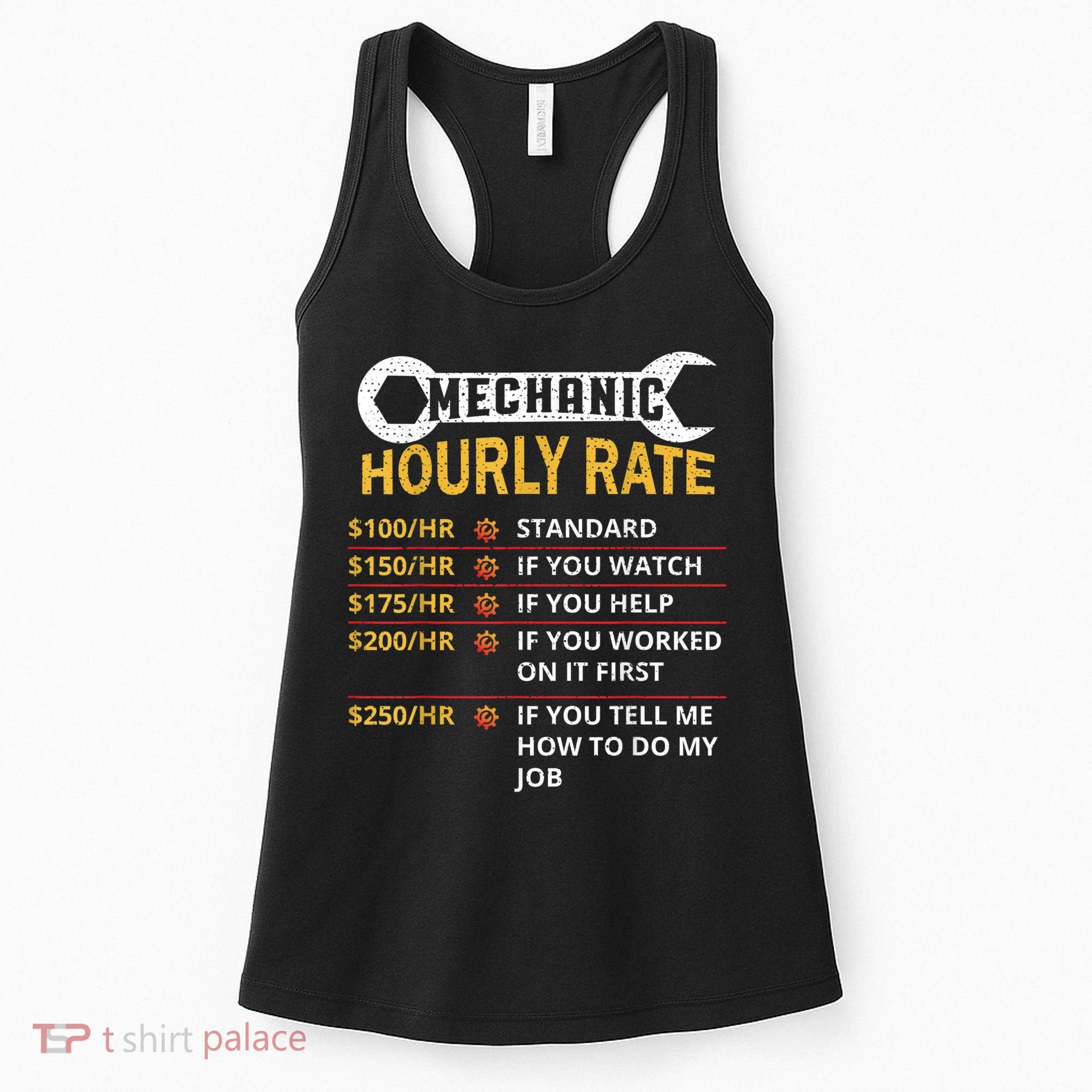 Mechanic Hourly Rate For Mechanic And Car Lover Women's Tank Top