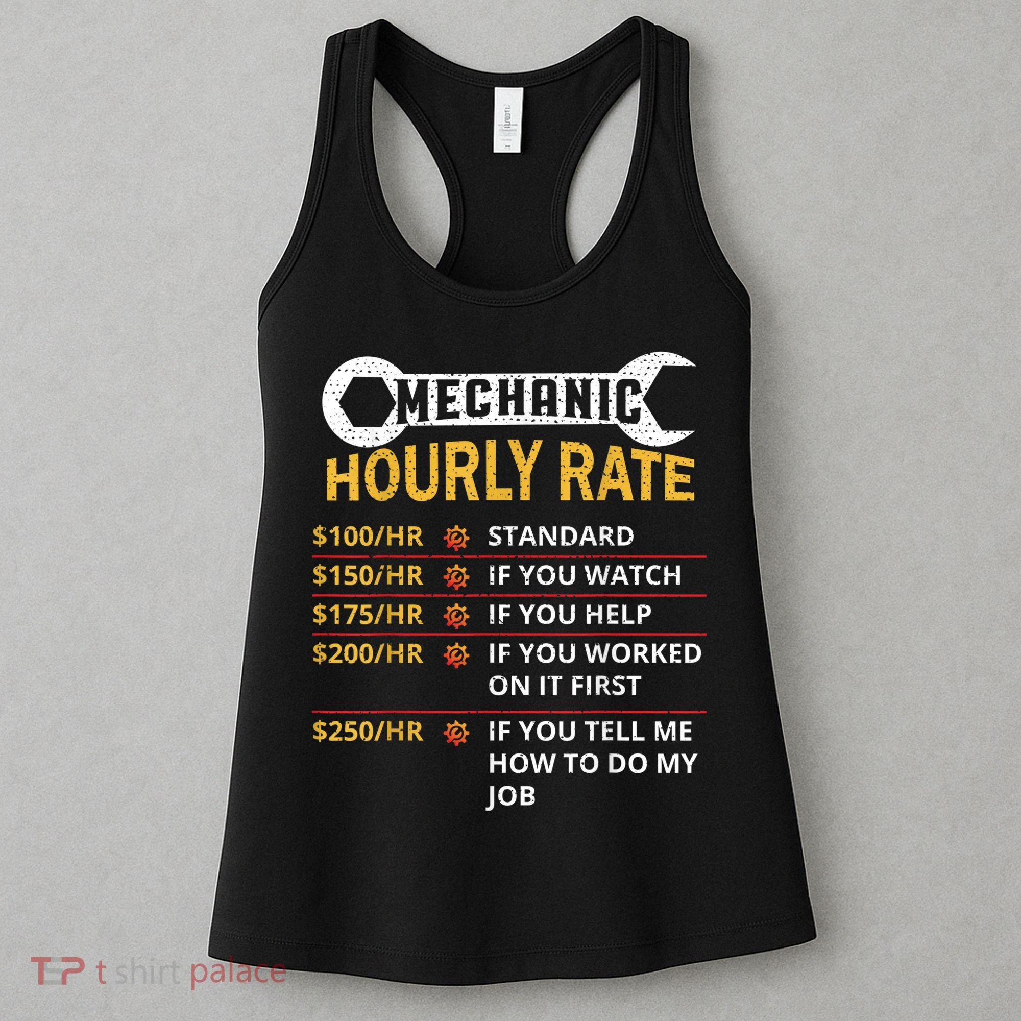 Mechanic Hourly Rate For Mechanic And Car Lover Women's Tank Top