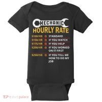 Mechanic Hourly Rate For Mechanic And Car Lover Baby Bodysuit thumb 0