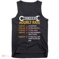 Mechanic Hourly Rate For Mechanic And Car Lover Tank Top thumb 0