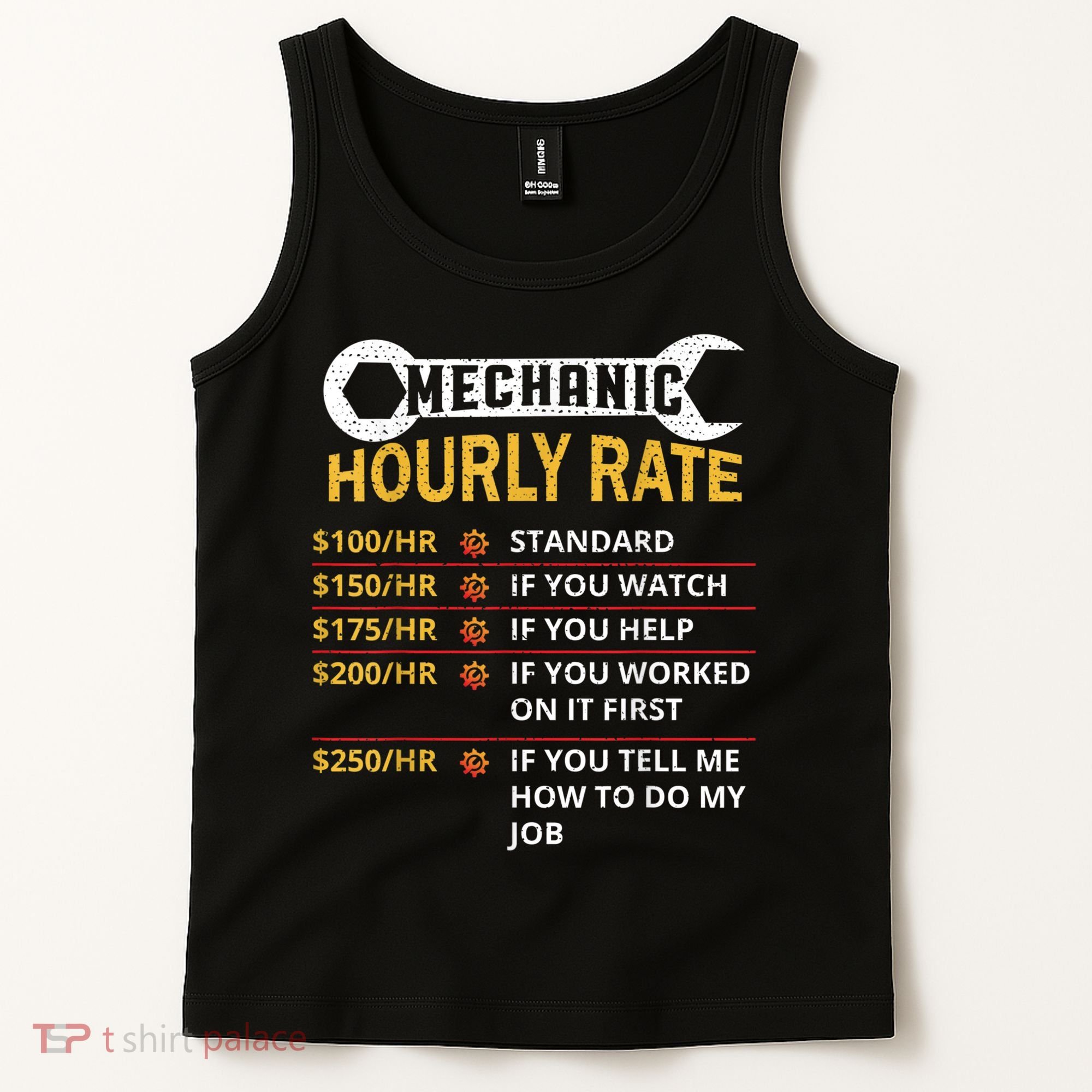 Mechanic Hourly Rate For Mechanic And Car Lover Tank Top