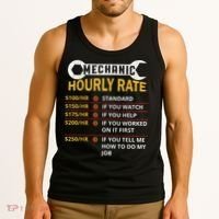 Mechanic Hourly Rate For Mechanic And Car Lover Tank Top thumb 3