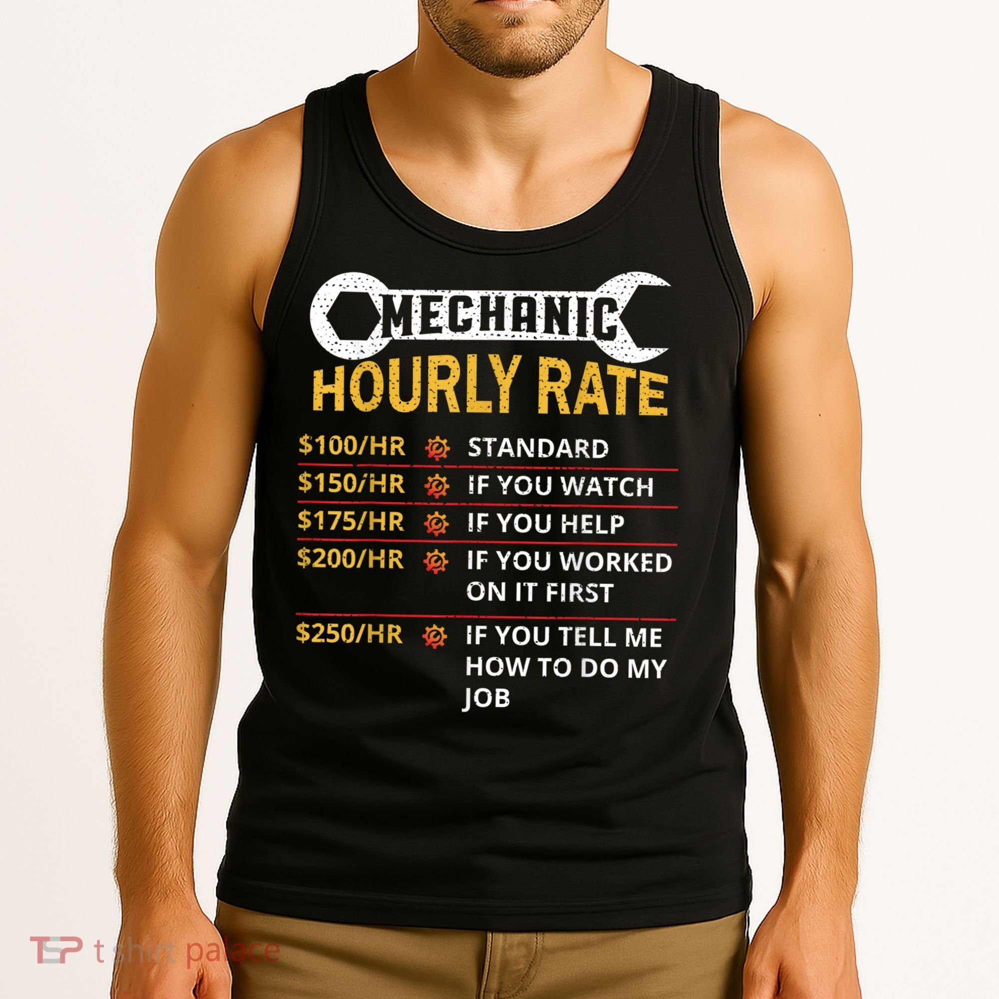 Mechanic Hourly Rate For Mechanic And Car Lover Tank Top