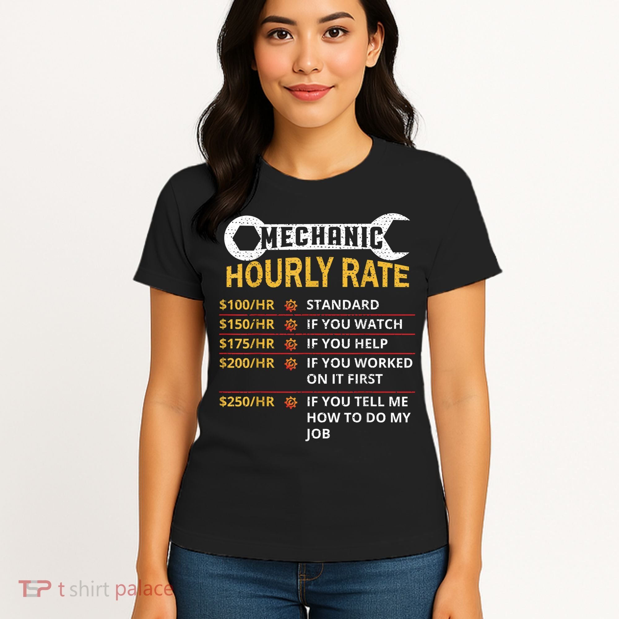 Mechanic Hourly Rate For Mechanic And Car Lover Women's T-Shirt