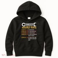 Mechanic Hourly Rate For Mechanic And Car Lover Kids Hoodie thumb 0
