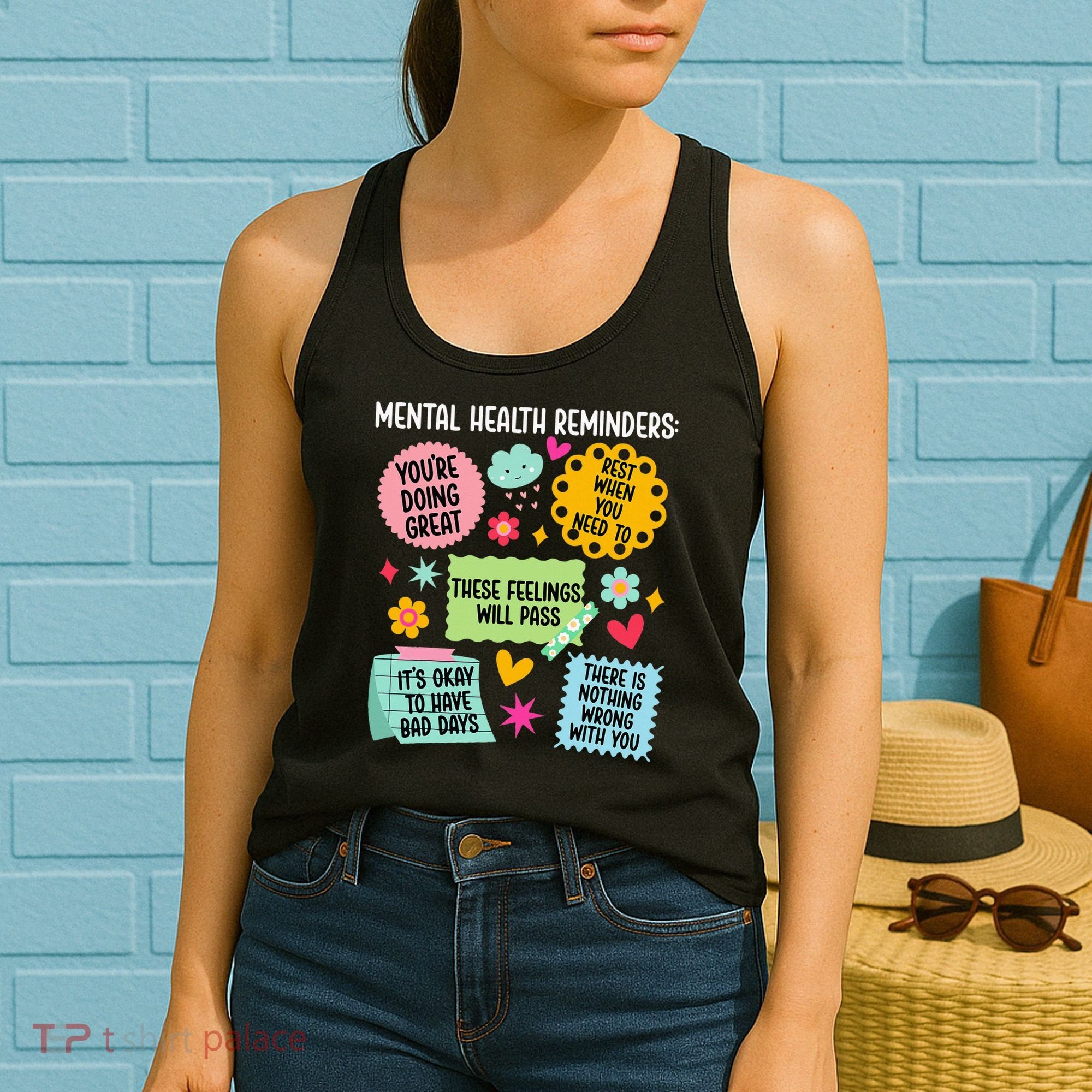 Mental Health Reminders Mental Health Awareness Month Women's Tank Top