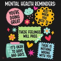Mental Health Reminders Mental Health Awareness Month Women's Tank Top thumb 5