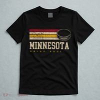 Minnesota Hockey Retro Vintage Stripes T-Shirt thumb 5