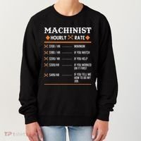 Machinist Hourly Rate Machining Women's Sweatshirt thumb 0