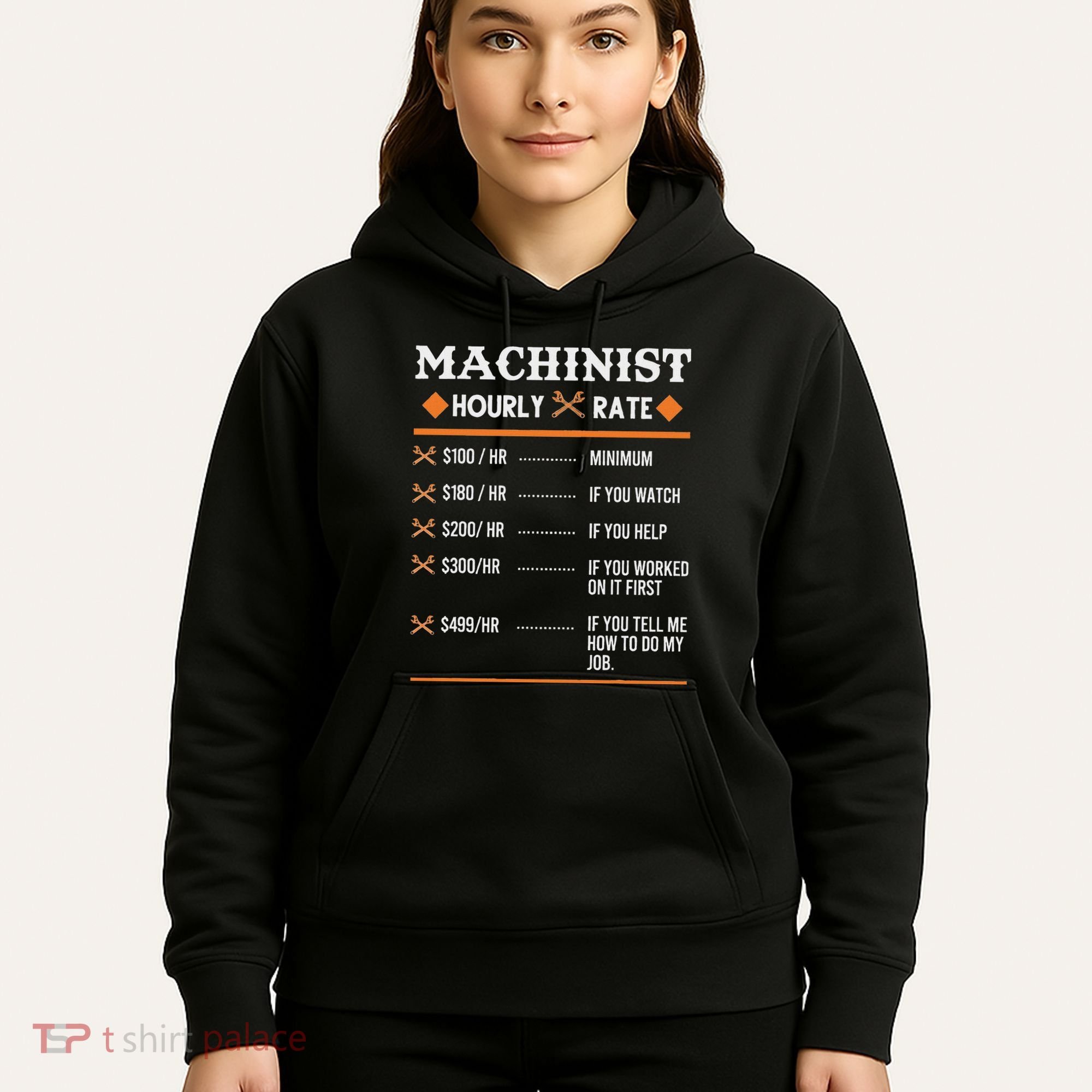 Machinist Hourly Rate Machining Hoodie