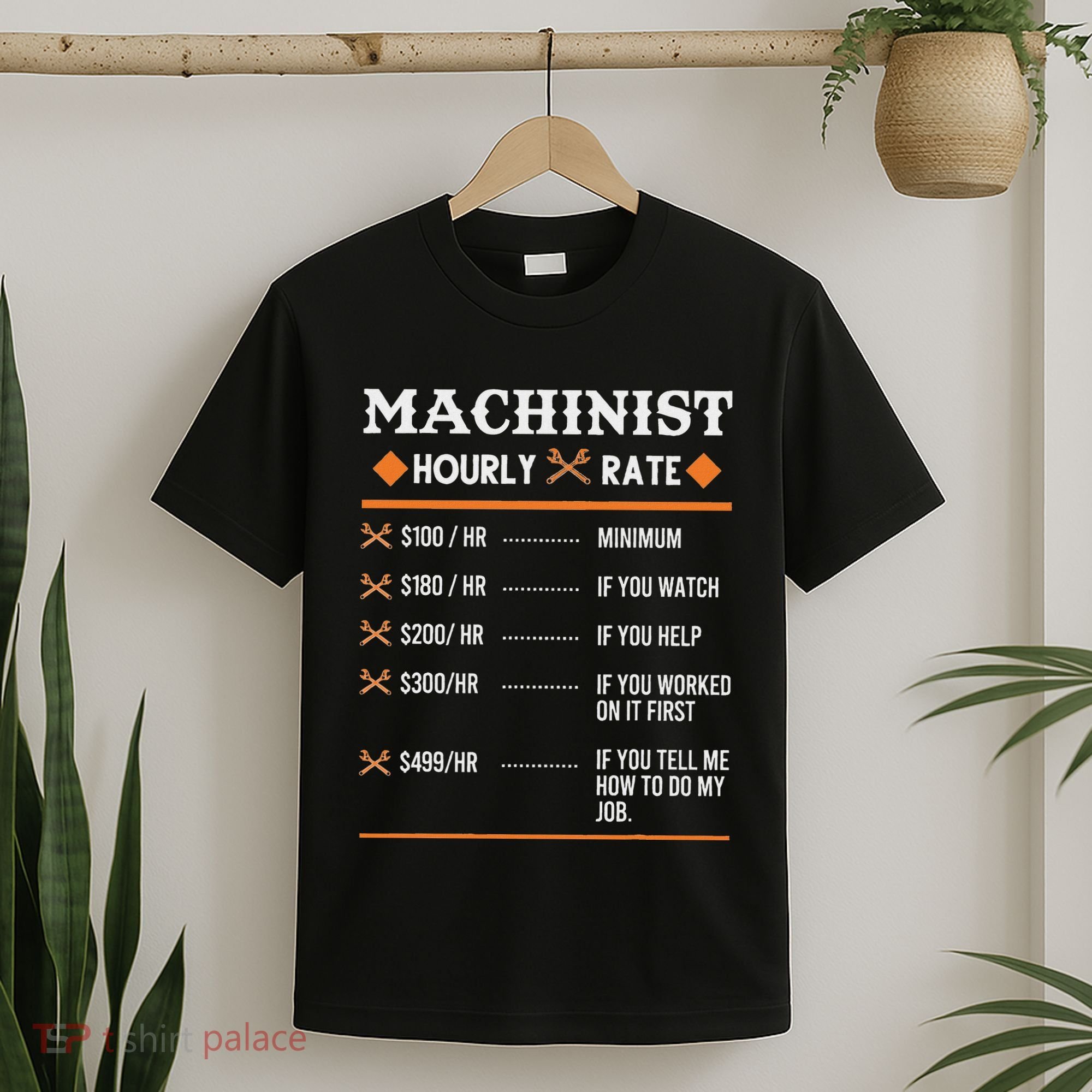 Machinist Hourly Rate Machining T-Shirt