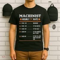 Machinist Hourly Rate Machining T-Shirt thumb 6