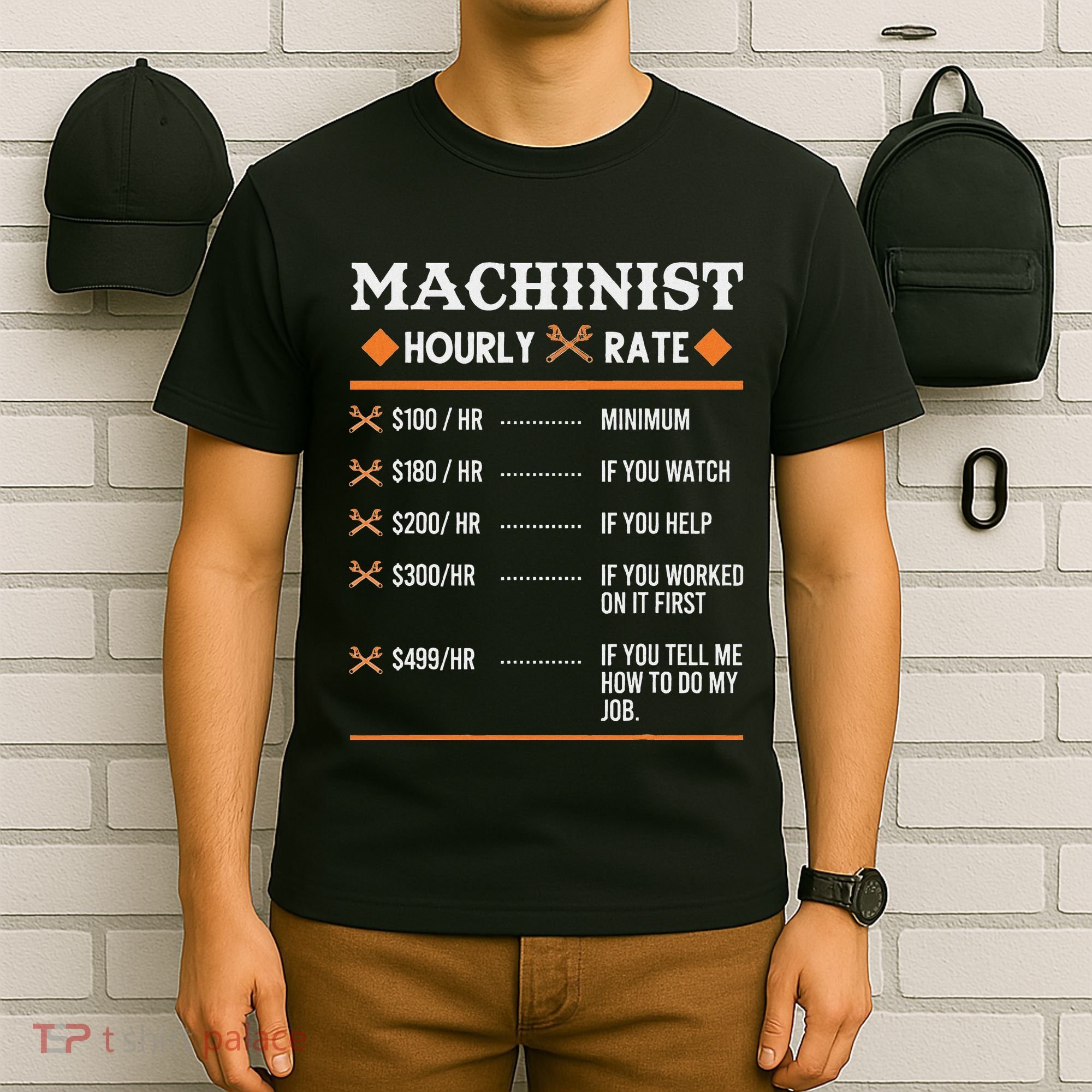 Machinist Hourly Rate Machining T-Shirt