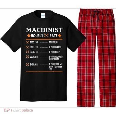 Machinist Hourly Rate Machining Pajama Set