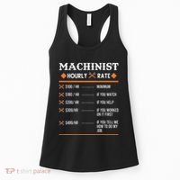 Machinist Hourly Rate Machining Women's Tank Top thumb 0