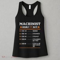Machinist Hourly Rate Machining Women's Tank Top thumb 3